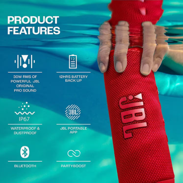 JBL Flip 6 Bluetooth Portátil – Sonido superior 🎶