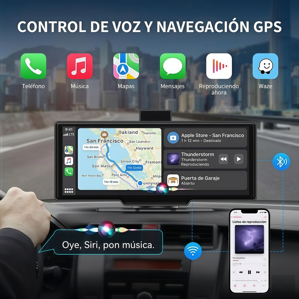 CARPRO PREMIUM - PANTALLA INTELIGENTE PARA CARRO