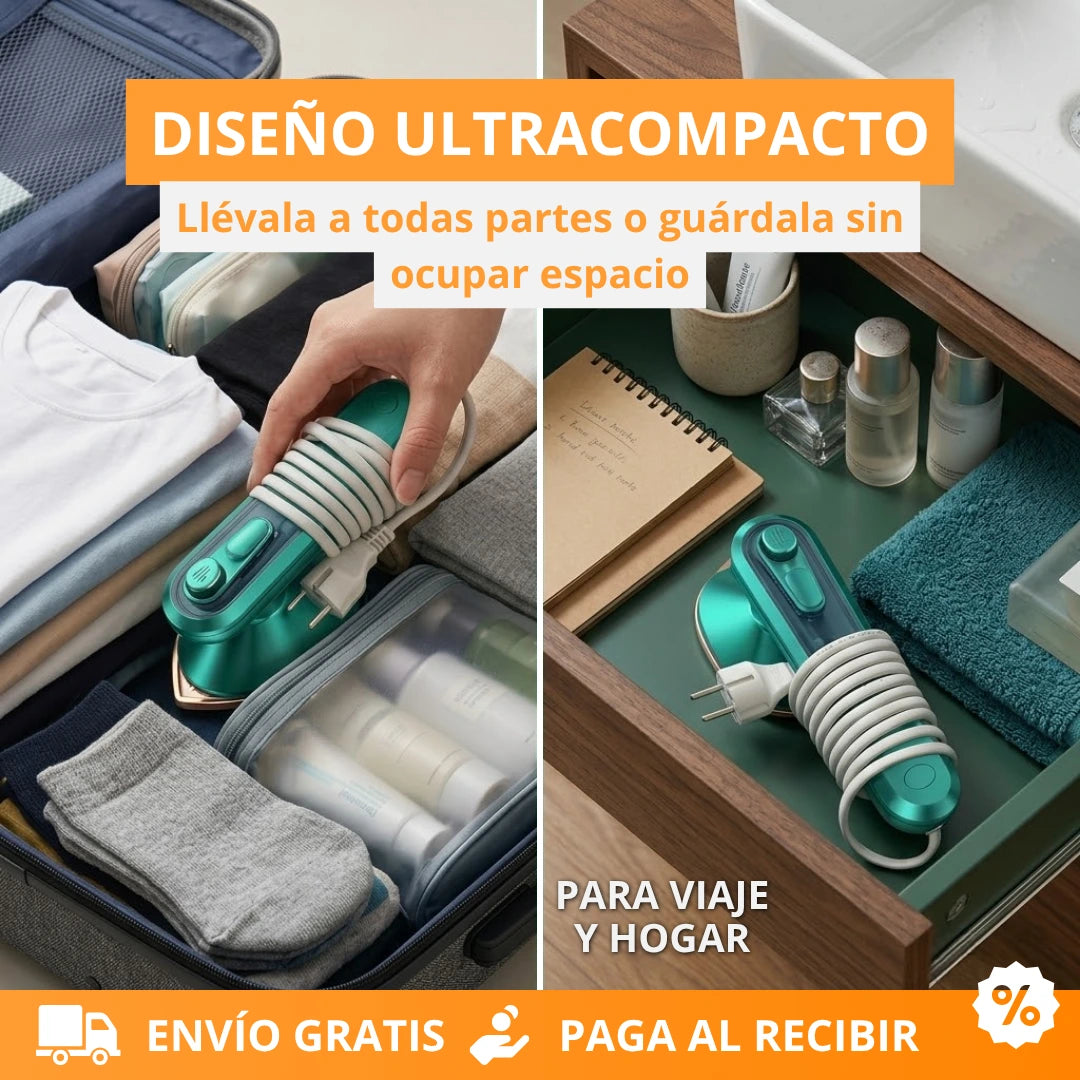 Mini Plancha a Vapor Portátil