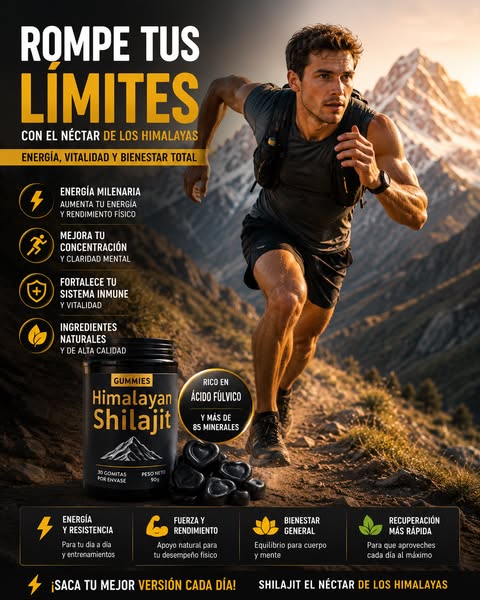 Shilajit Vital Gomitas- Energía Ancestral en Cada Bocado